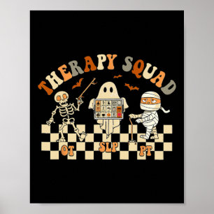 Therapieviertel Halloween-Rede Physikalisch Poster