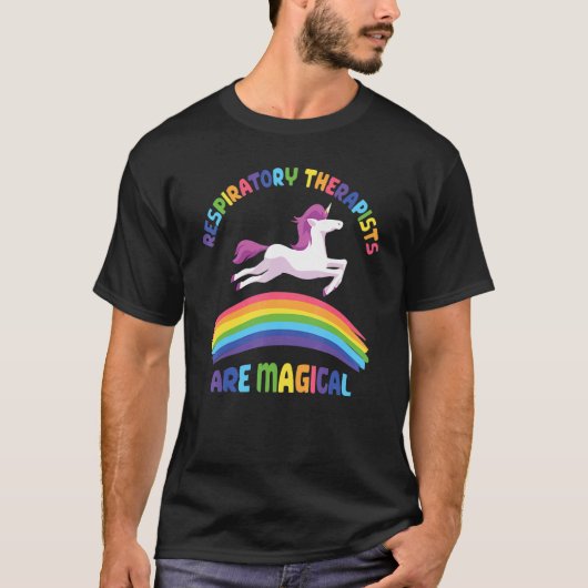 Therapist Are Magical   Unicorn Respiratory Therap T-Shirt (Vorderseite)