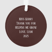 Therapist by Day, Christmas Elf by Night Ornament (Rückseite)