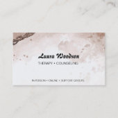 Therapist Counselor Abstract Watercolor Shapes Visitenkarte (Vorderseite)