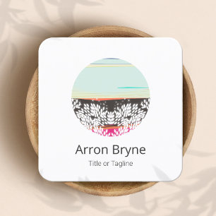 Therapist Health & Wellness Horizon Quadratische Visitenkarte