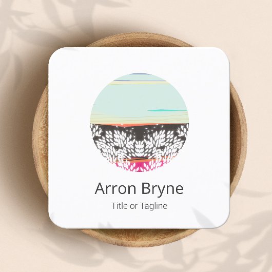 Therapist Health & Wellness Horizon Quadratische Visitenkarte