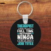 Therapist Job Title Profession Career Therapy Schlüsselanhänger (Rückseite)