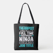 Therapist Job Title Profession Career Therapy  Tasche (Rückseite)