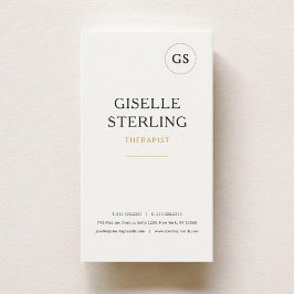 Therapist Mental Health Minimalist Professional Visitenkarte