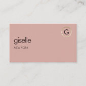 Therapist Psychologist Pink Gold QR Code Visitenkarte (Vorderseite)