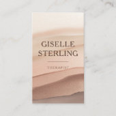 Therapist Psychologist Terracotta Modern Visitenkarte (Vorderseite)