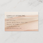 Therapist Psychologist Terracotta Visitenkarte (Rückseite)