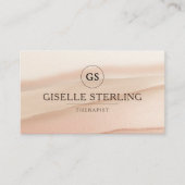 Therapist Psychologist Terracotta Visitenkarte (Vorderseite)