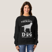 Therapy Dog Design - I Love My Therapy Dog And May Sweatshirt (Vorne ganz)