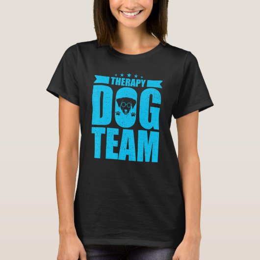 Therapy Dog Design - Therapy Dog Team T-Shirt (Vorderseite)