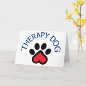 Therapy Dog Karte (Gelbe Blume)