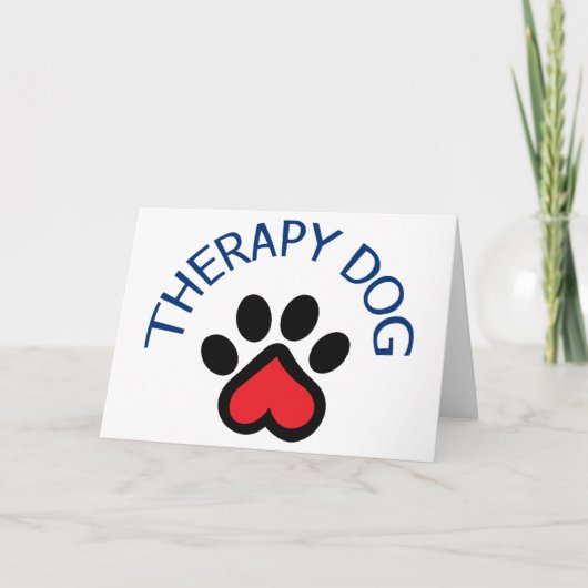 Therapy Dog Karte (Vorderseite)
