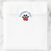 Therapy Dog Quadratischer Aufkleber (Tasche)