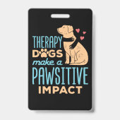 Therapy Dogs Make a Pawsitive Impact  Ausweis (Rückseite)