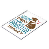 Therapy Dogs Make a Pawsitive Impact Notizblock (Linke Seite)