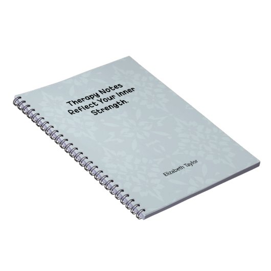 Therapy Notes Reflect Your Inner Strength Notizblock (Rechte Seite)