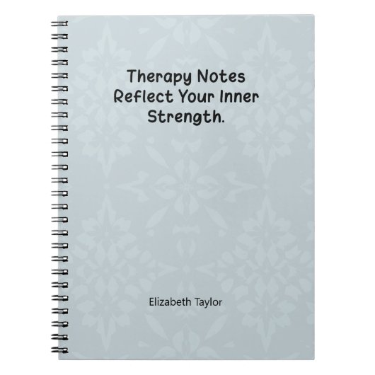 Therapy Notes Reflect Your Inner Strength Notizblock (Vorderseite)