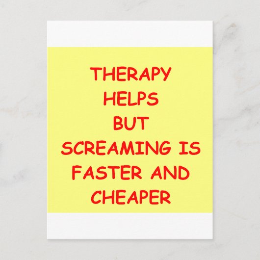 THERAPY.png Postkarte (Vorderseite)