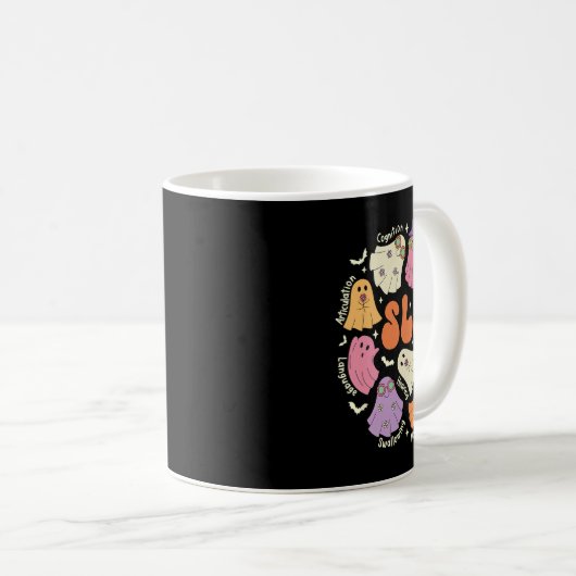 Therapy Speech Language Pathologist Halloween Kaffeetasse (VorderseiteRechts)