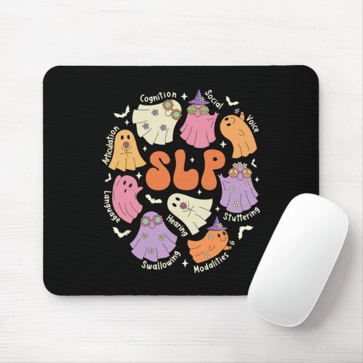 Therapy Speech Language Pathologist Halloween Mousepad (Mit Mouse)