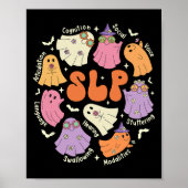 Therapy Speech Language Pathologist Halloween Poster (Vorne)