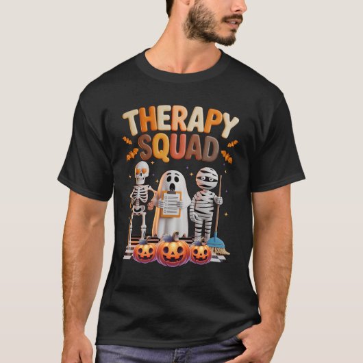 Therapy Squad Halloween Ot Pt Slp Physical Therapi T-Shirt (Vorderseite)