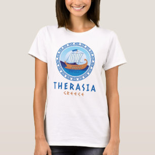 Therasia, Griechenland, Frauen für die Gestaltung T-Shirt