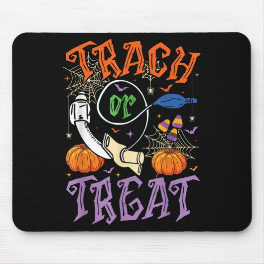 Therastfalle oder Leckerei Icu Rn Halloween Mousepad (Vorne)