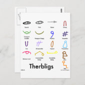 Therbligs Postcard Postkarte (Vorne/Hinten)