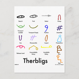 Therbligs Postcard Postkarte