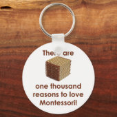 There are 1000 Reasons to Love Montessori Schlüsselanhänger (Vorderseite)