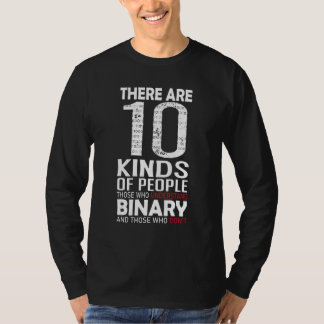 There Are 10 Kinds Of People Binary Math Programm T-Shirt