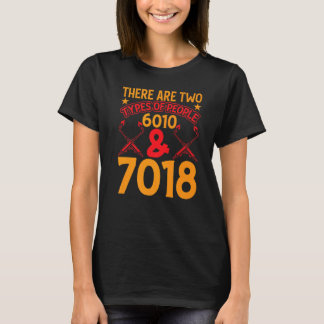 There Are Two Types Of People 6010 & 7018 Welder T-Shirt