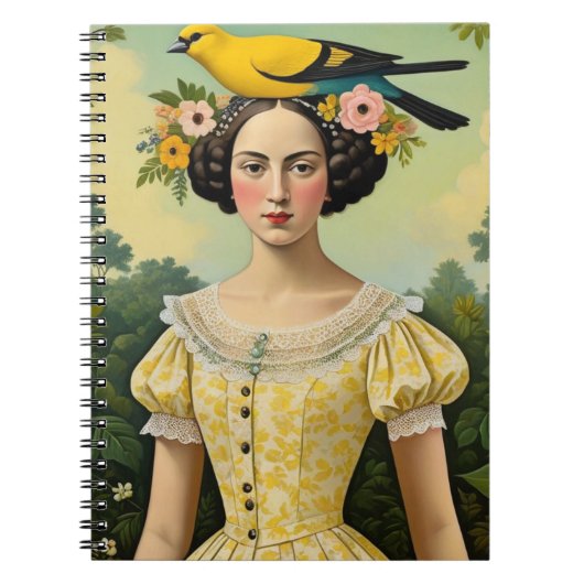 There is a bird on my head | Notebook Journal Notizblock (Vorderseite)