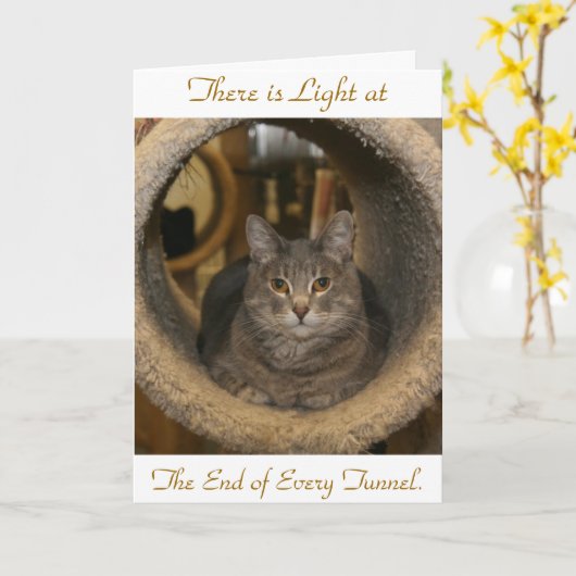 There is Light at, The End of Every T... Karte (Gelbe Blume)