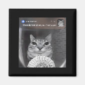 There Is Motion At Your Front Door Funny Cat Motio Magnet (Vorne)