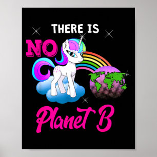 There Is No Planet B Einhorn Poster