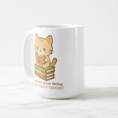 There is no such thing as too many books cat kaffeetasse (Vorderseite Links)