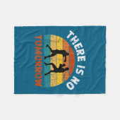 There Is No Tomorrow, Boxing Motivation,retro Boxi Fleecedecke (Vorderseite (Horizontal))