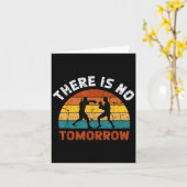 There Is No Tomorrow, Boxing Motivation,retro Boxi Karte (Gelbe Blume)