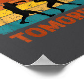 There Is No Tomorrow, Boxing Motivation,retro Boxi Poster (Ecke)