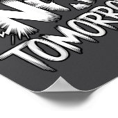 There Is No Tomorrow Motivational Boxing Insration Poster (Ecke)