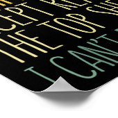 There Is Nothing I Can't Do Except Reach The Top S Poster (Ecke)