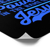 There is Power In the Name of Jesus Poster (Ecke)