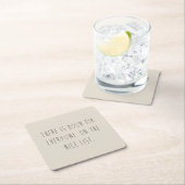 There is room for everyone on the nice list rechteckiger pappuntersetzer (Vor Ort)