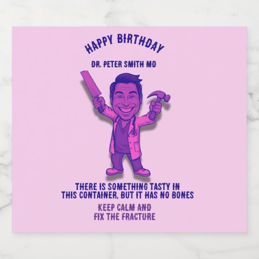 There is something tasty in this container, but it alkoholflaschenetikett (Einzelnes Label)