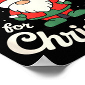 There’s No Place Like Gnome For Christmas - Funny  Poster (Ecke)