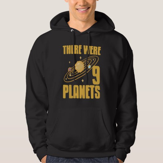 There Were 9 Planets Retro Pluto Never Forget Pre Hoodie (Vorderseite)