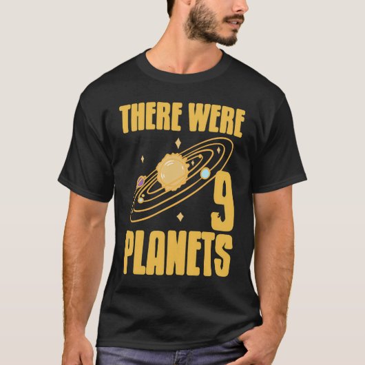 There Were 9 Planets Retro  Pluto Never Forget Pre T-Shirt (Vorderseite)
